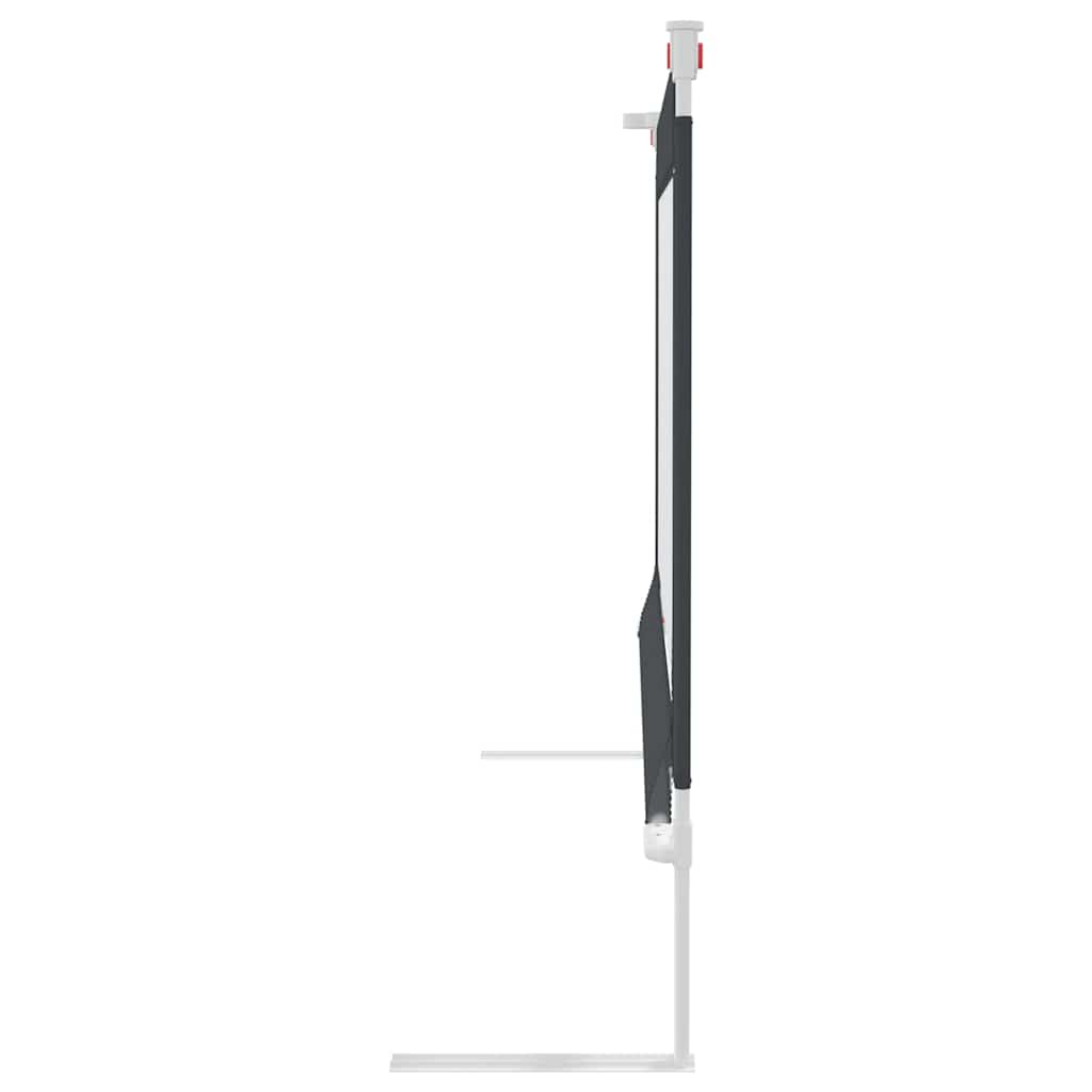 Sigurnosna ograda za dječji krevet tamnosiva 150x25 cm tkanina