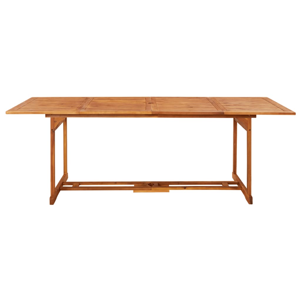Vrtni blagovaonski stol 220 x 90 x 75 cm masivno bagremovo drvo