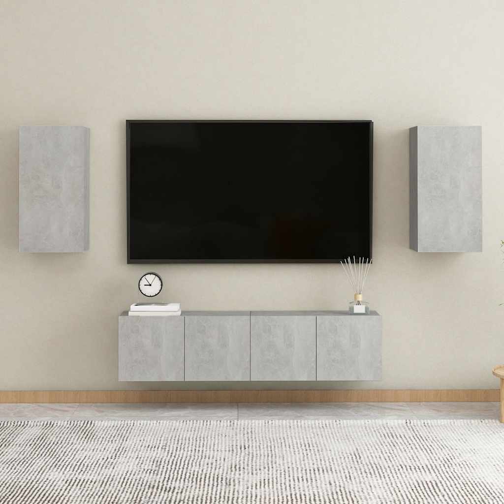 TV ormarić boja betona 30,5 x 30 x 60 cm od konstruiranog drva
