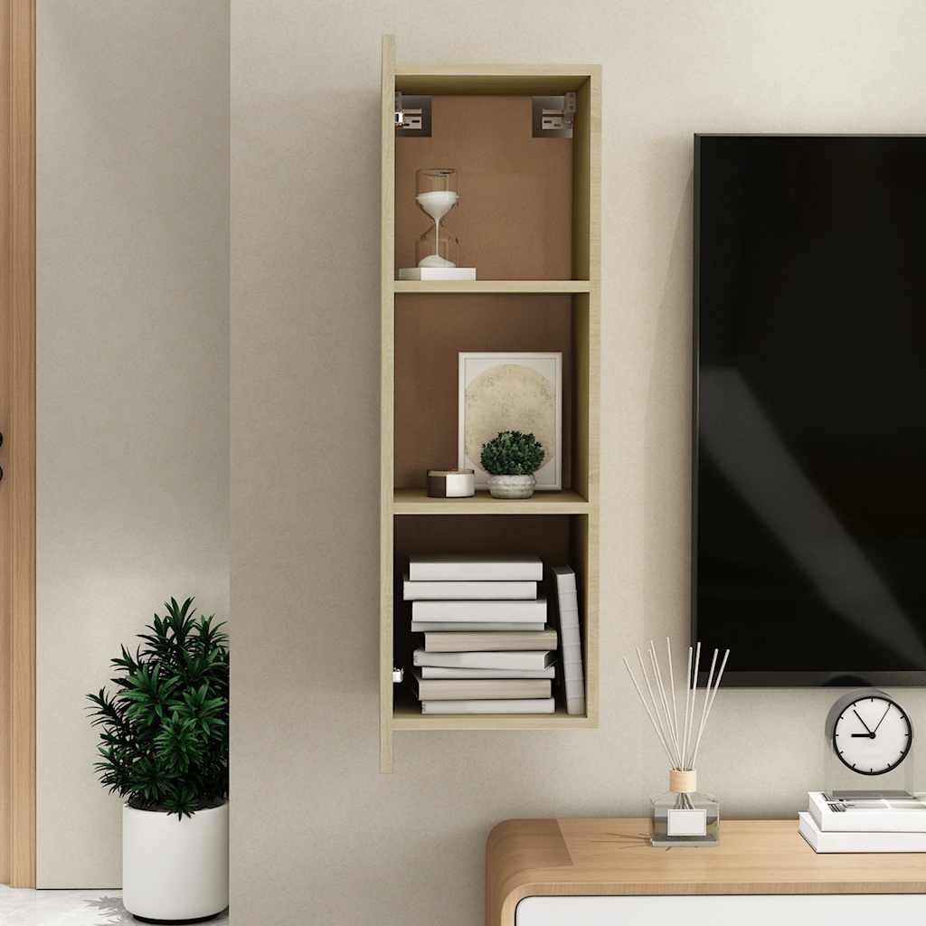 TV ormarić boja hrasta 30,5 x 30 x 90 cm od konstruiranog drva