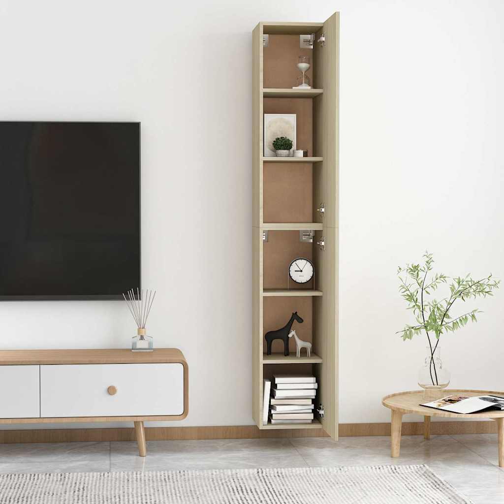 TV ormarići 2 kom boja hrasta 30,5x30x90 cm konstruirano drvo
