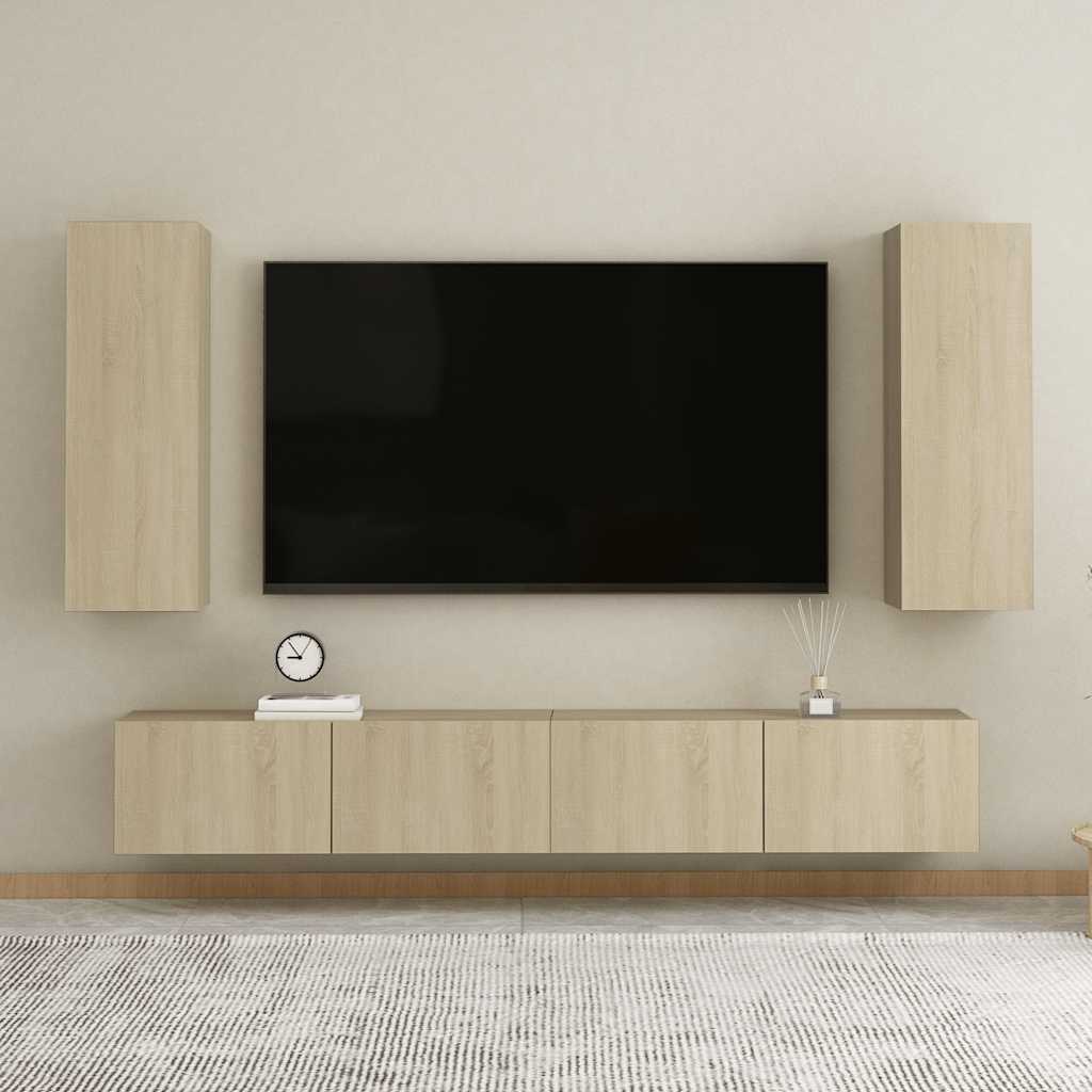 TV ormarići 2 kom boja hrasta 30,5x30x90 cm konstruirano drvo