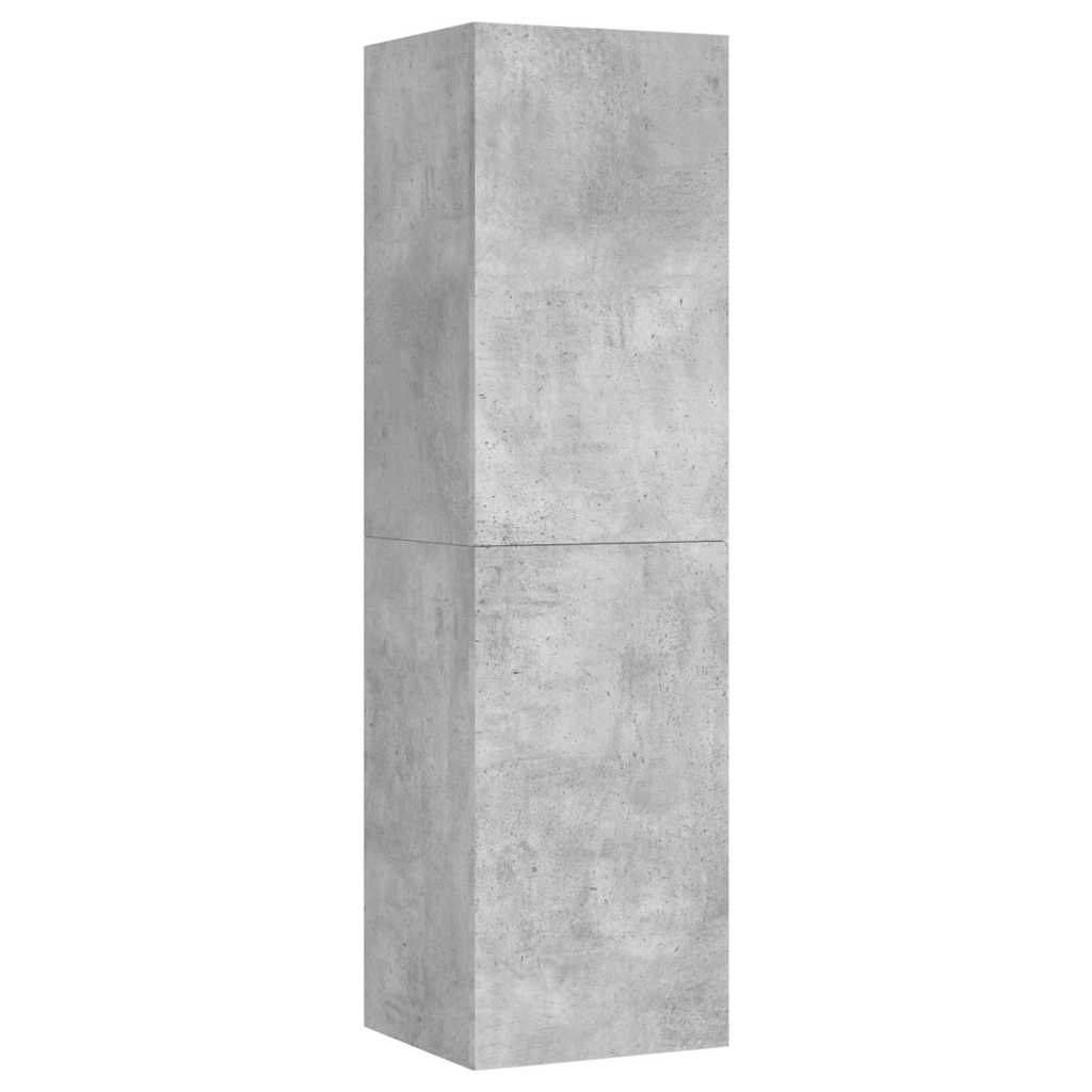TV ormarić boja betona 30,5 x 30 x 110 cm od konstruiranog drva