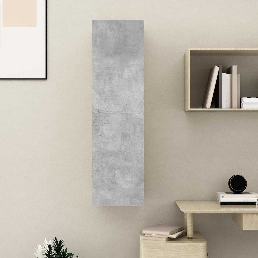 TV ormarić boja betona 30,5 x 30 x 110 cm od konstruiranog drva