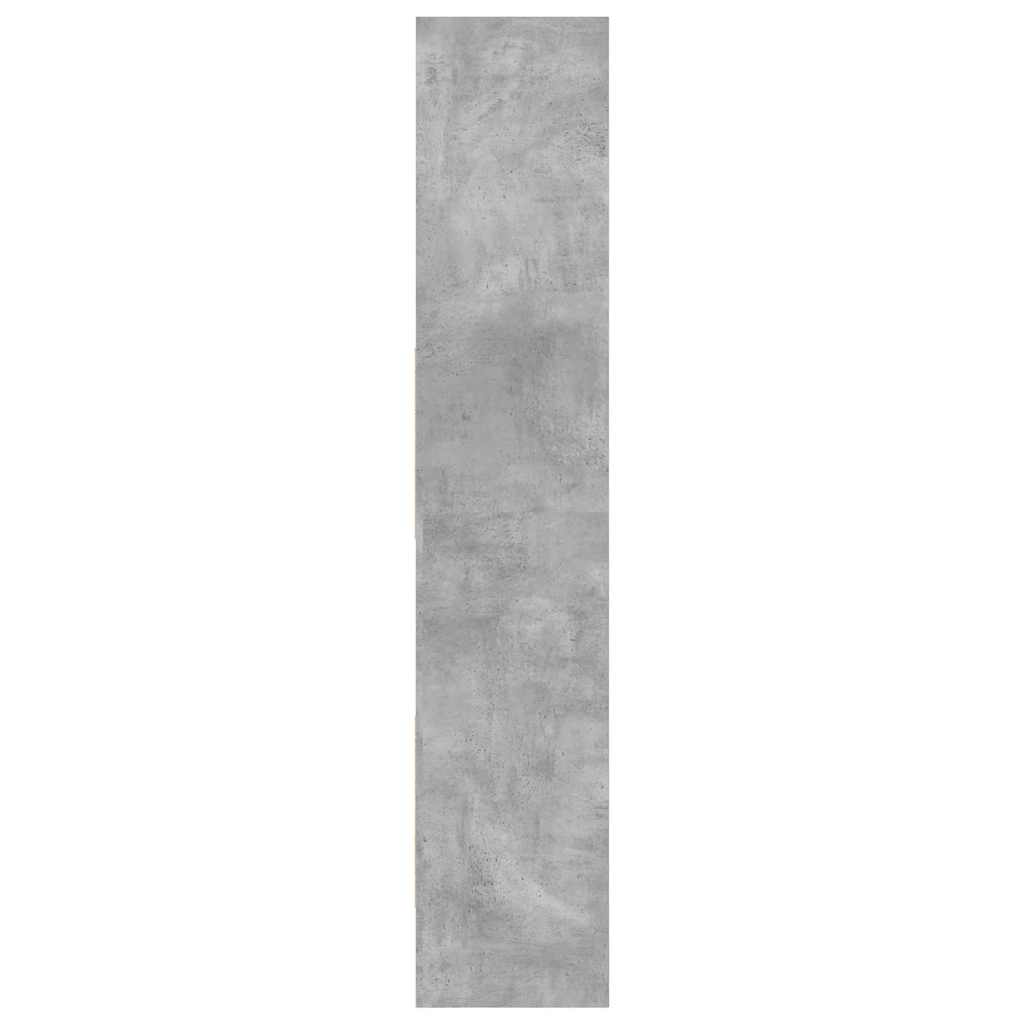Ormarić za knjige boja betona 60x35x180 cm konstruirano drvo