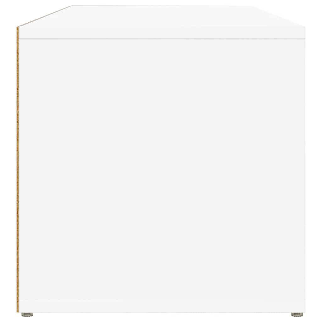 Klupa za spremanje obuće bijela 105x35x35 cm konstruirano drvo