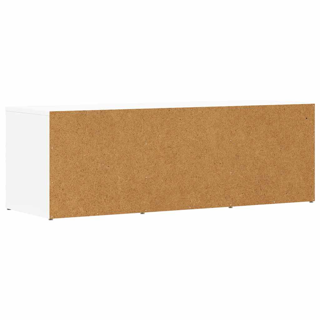 Klupa za spremanje obuće bijela 105x35x35 cm konstruirano drvo