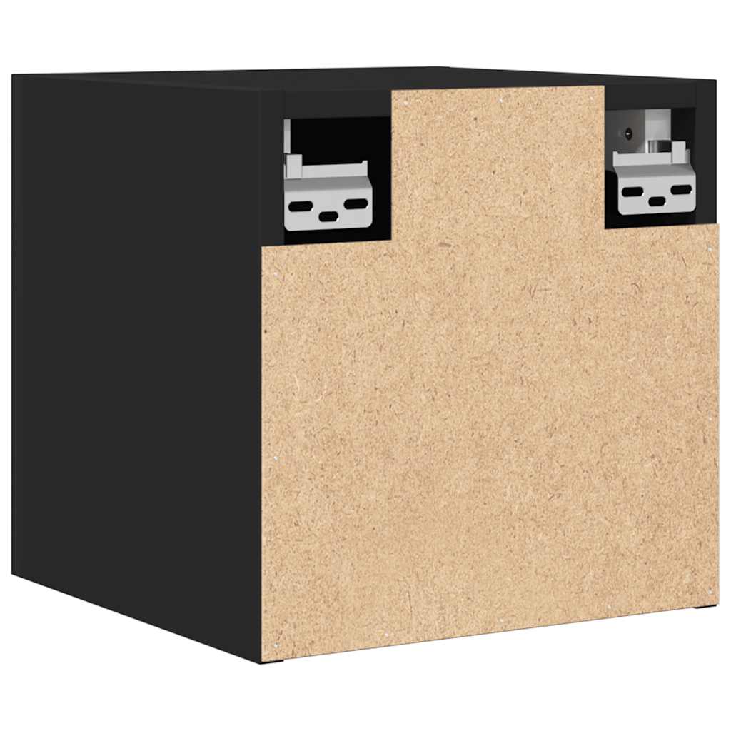 Zidni TV ormarići 2 kom crni 30,5 x 30 x 30 cm