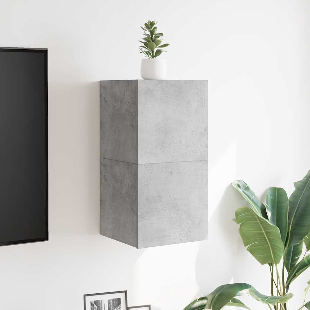 Zidni TV ormarići 2 kom siva boja betona 30,5 x 30 x 30 cm