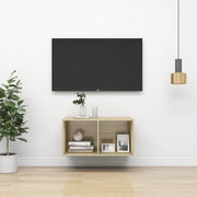 Zidni TV ormarić boja hrasta 37 x 37 x 72 cm konstruirano drvo