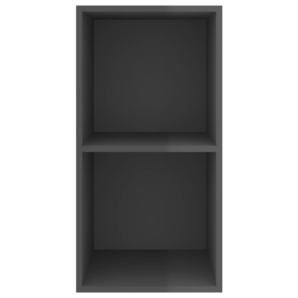 Zidni TV ormarić sjajni sivi 37 x 37 x 72 cm konstruirano drvo