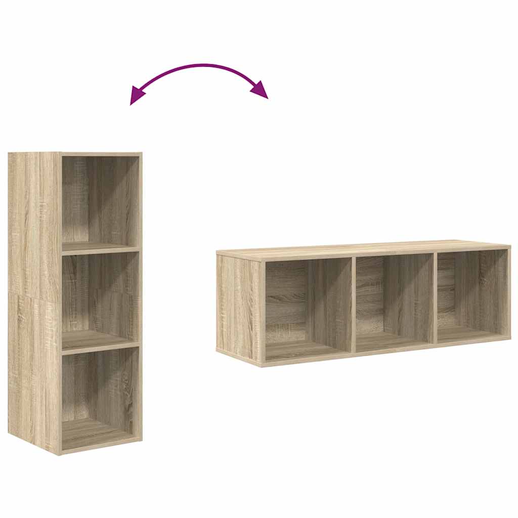 Zidni TV ormarić boja hrasta 37 x 37 x 107 cm konstruirano drvo