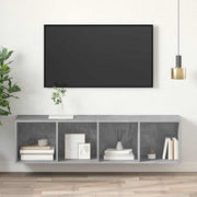 Zidni TV ormarić boja betona 37x37x142,5 cm konstruirano drvo
