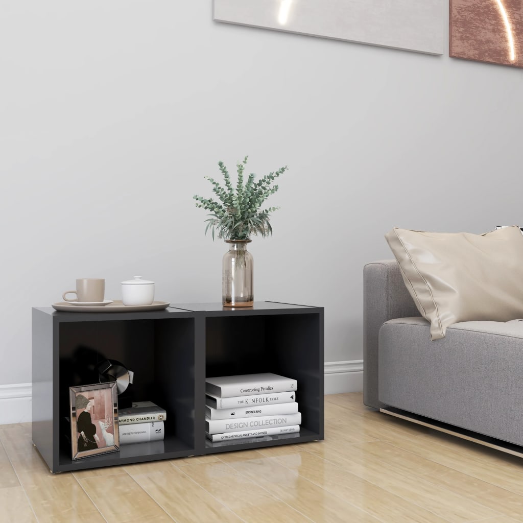 TV ormarići 2 kom sivi 37 x 35 x 37 cm konstruirano drvo