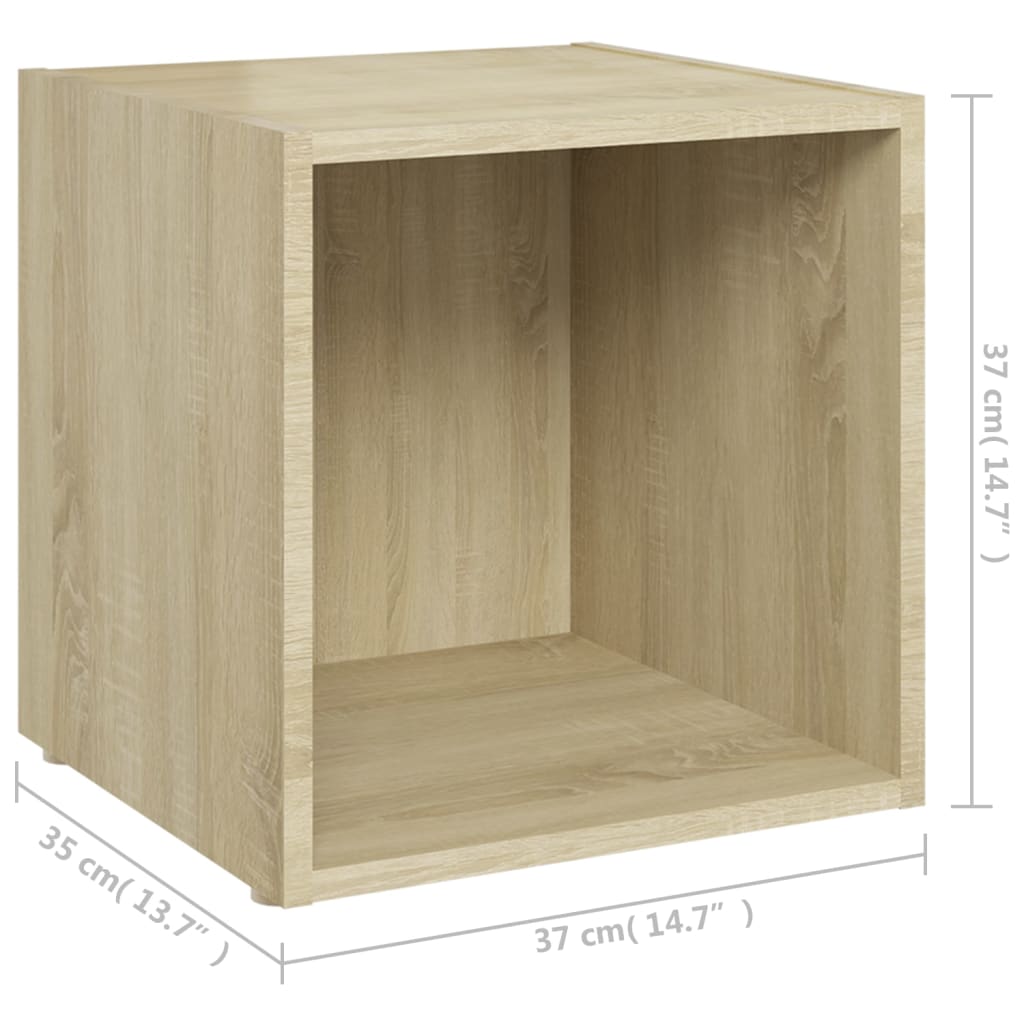 TV ormarić boja hrasta sonome 37 x 35 x 37 cm konstruirano drvo