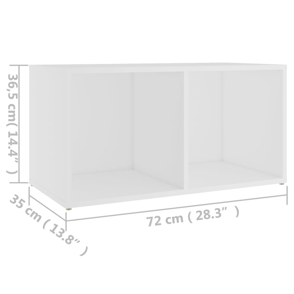 TV ormarić bijeli 72 x 35 x 36,5 cm od konstruiranog drva