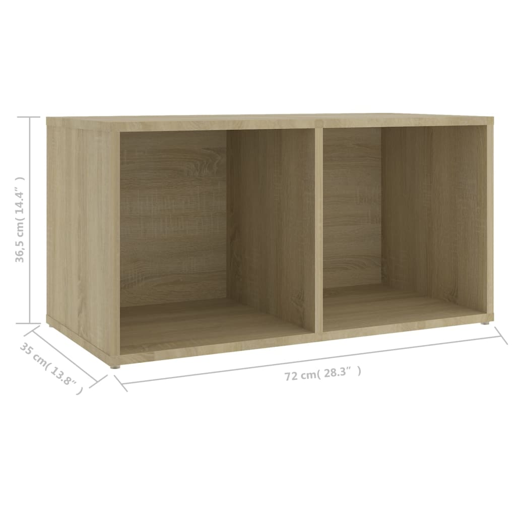 TV ormarić boja hrasta sonome 72x35x36,5 cm konstruirano drvo