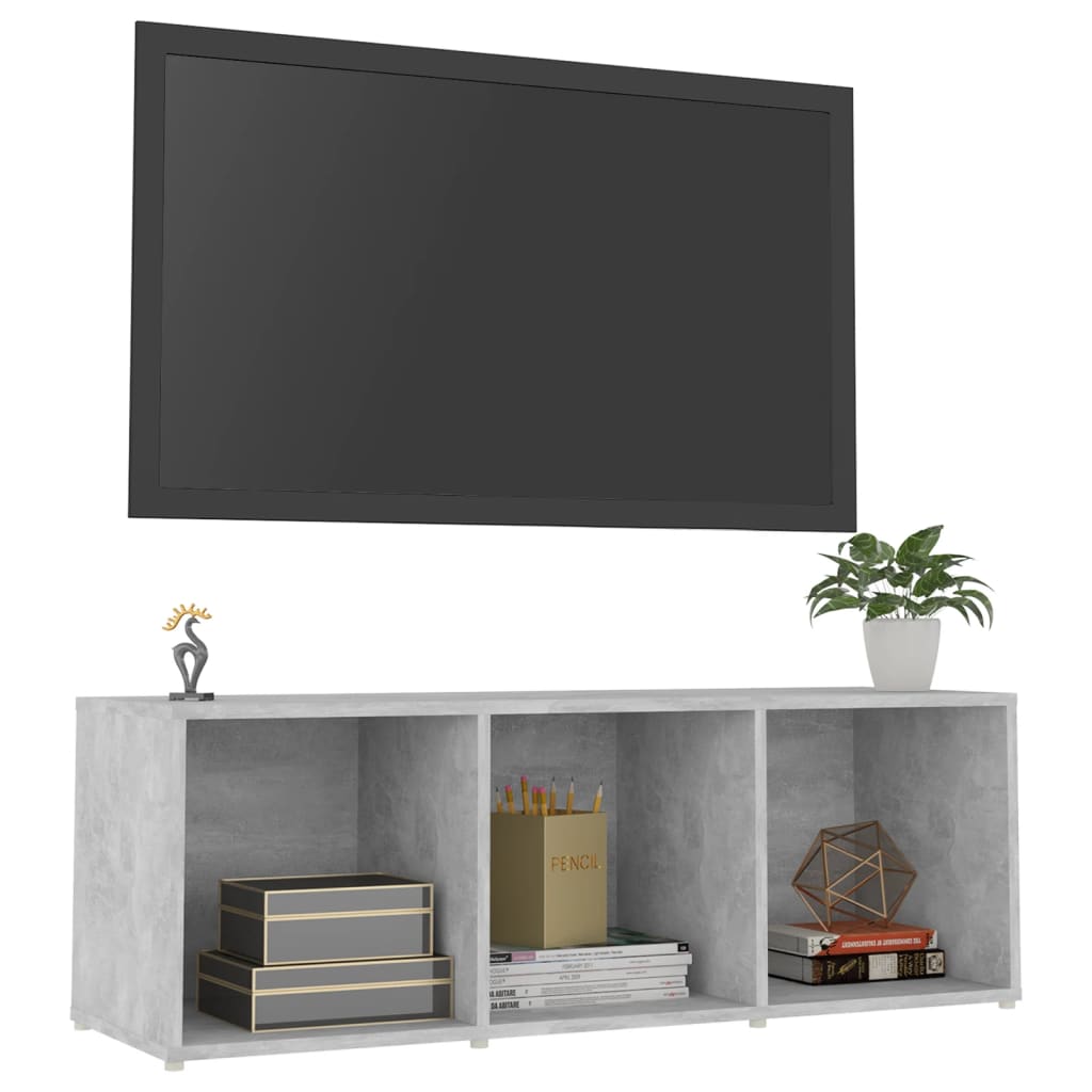 TV ormarić boja betona 107 x 35 x 37 cm od konstruiranog drva