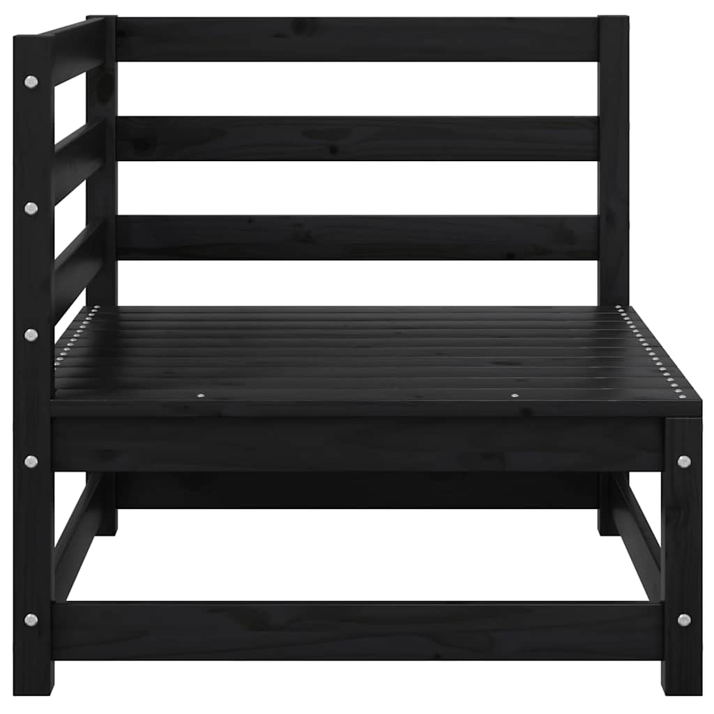 Kutna vrtna sofa s antracit jastucima od masivne borovine