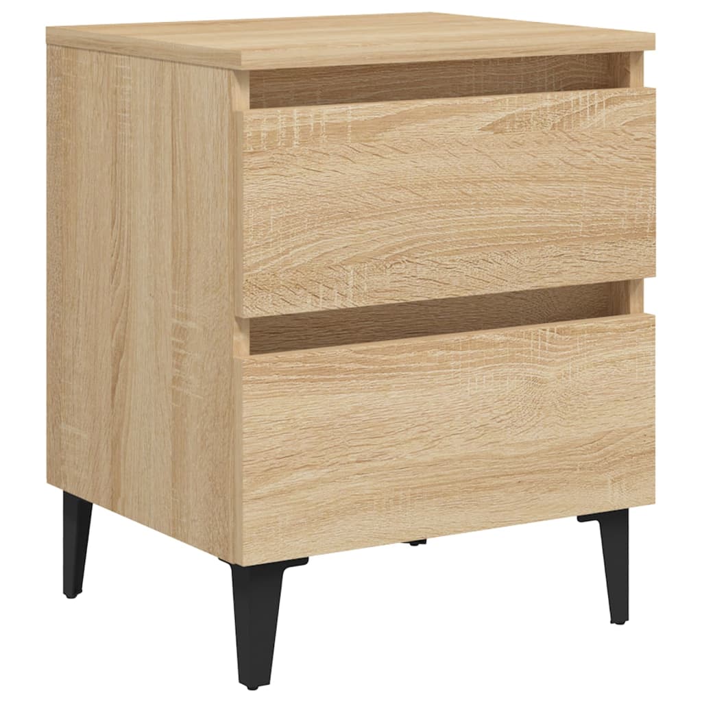 Noćni ormarić boja hrasta sonome 40x35x50 cm konstruirano drvo