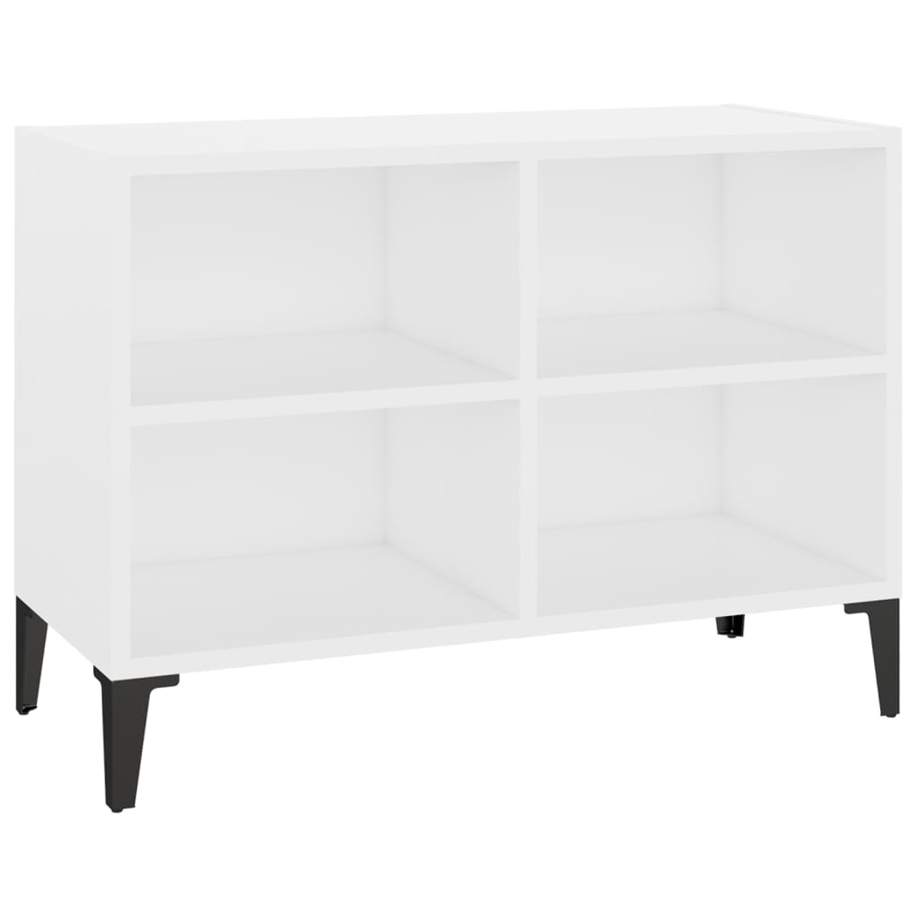 TV ormarić s metalnim nogama bijeli 69,5 x 30 x 50 cm