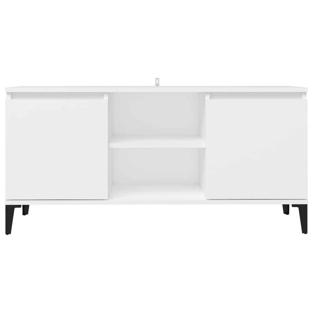 TV ormarić s metalnim nogama bijeli 103,5 x 35 x 50 cm