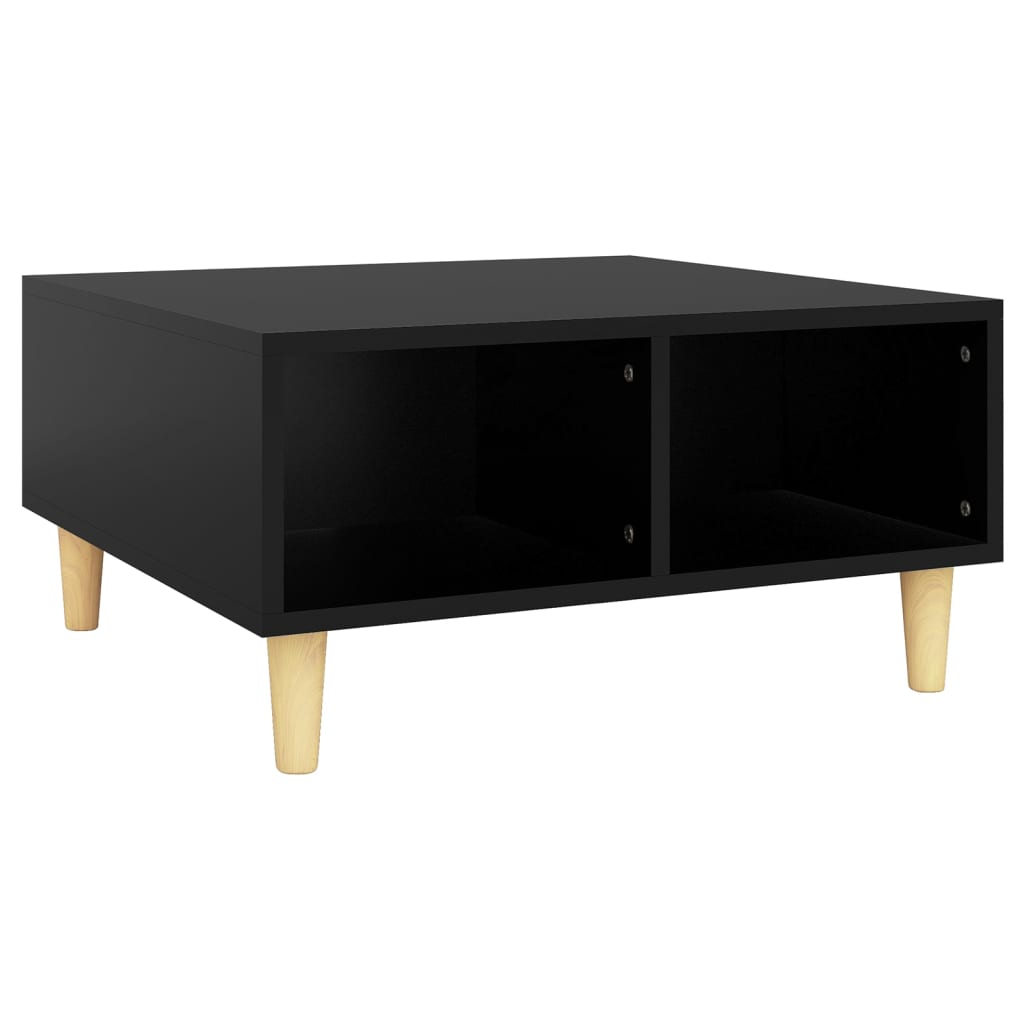 Stolić za kavu crni 60 x 60 x 30 cm od iverice