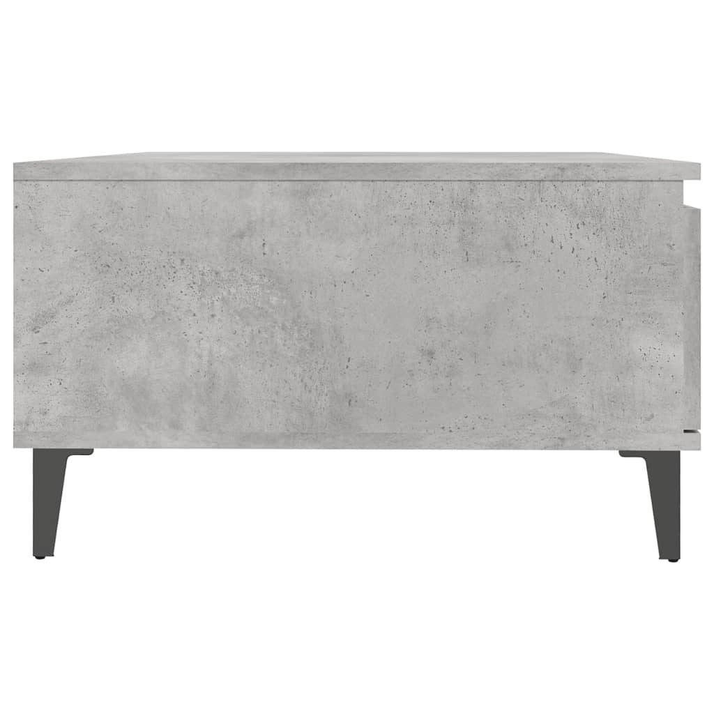 Stolić za kavu boja betona 90 x 60 x 35 cm konstruirano drvo