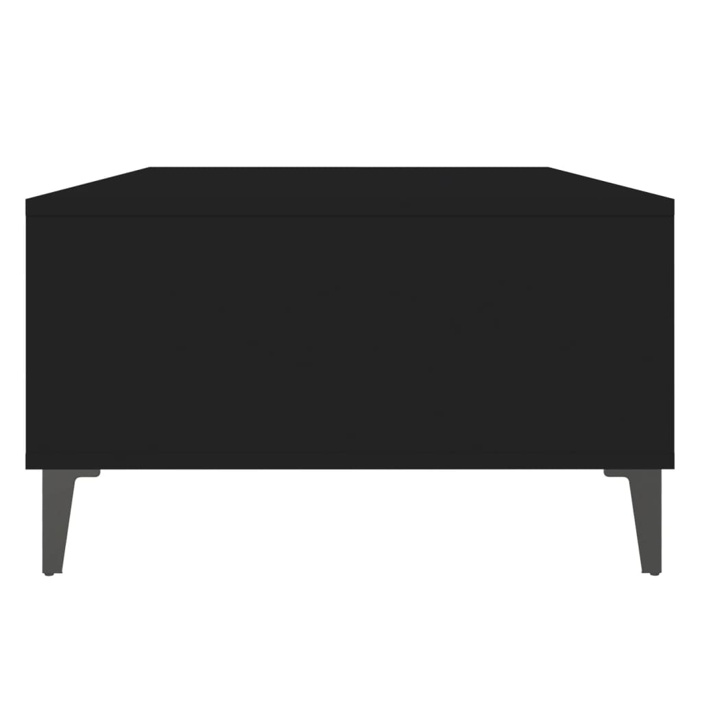 Stolić za kavu crni 103,5 x 60 x 35 cm konstruirano drvo