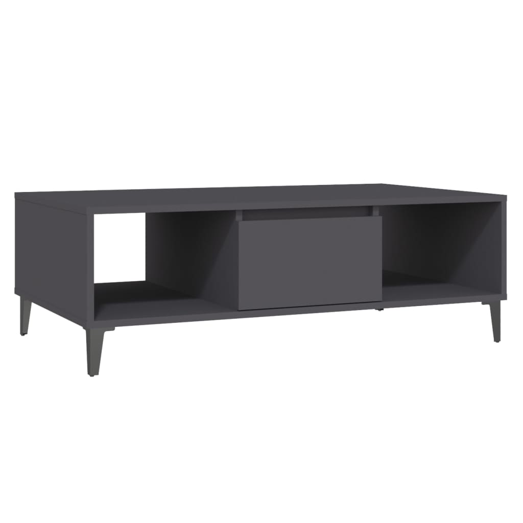 Stolić za kavu sivi 103,5 x 60 x 35 cm konstruirano drvo