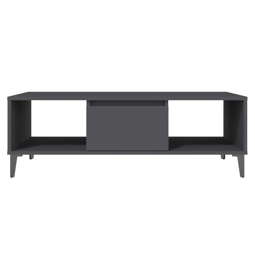 Stolić za kavu sivi 103,5 x 60 x 35 cm konstruirano drvo