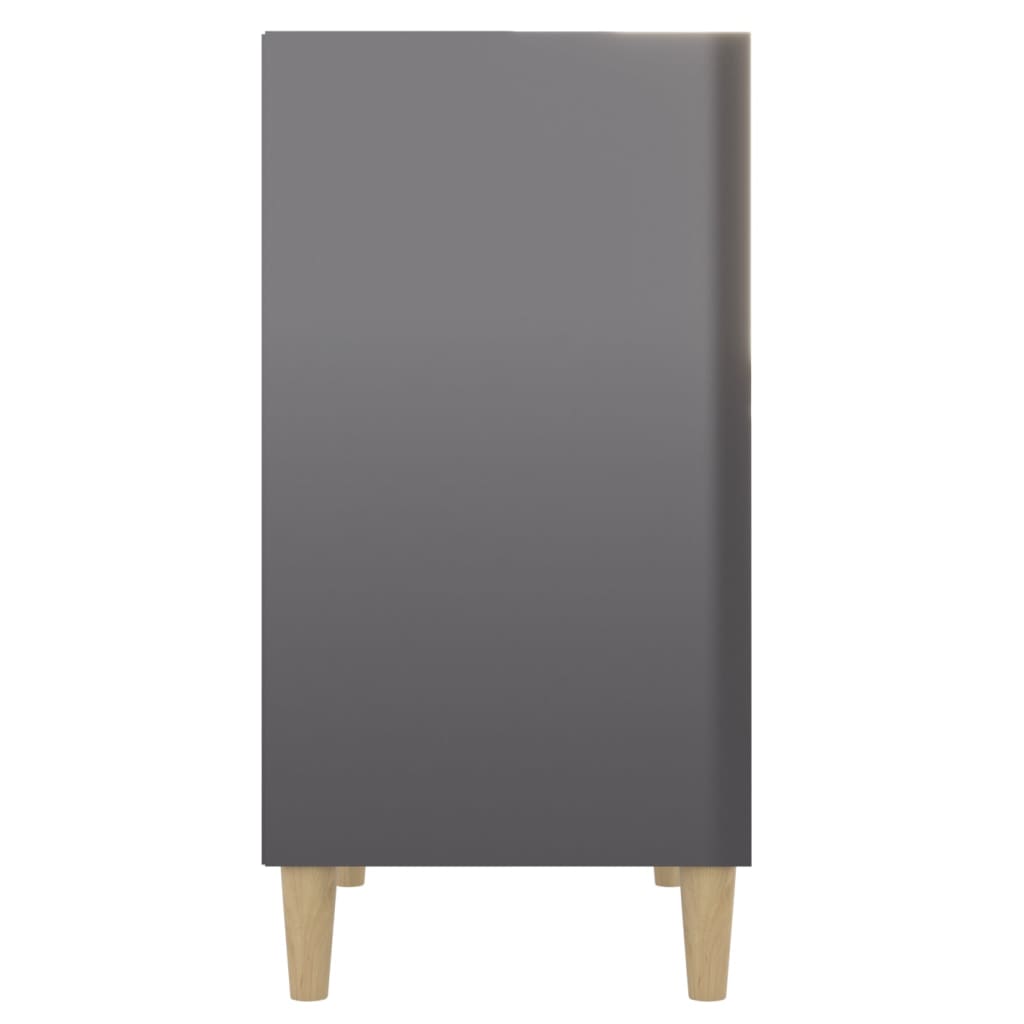 Komoda visoki sjaj siva 57 x 35 x 70 cm od konstruiranog drva