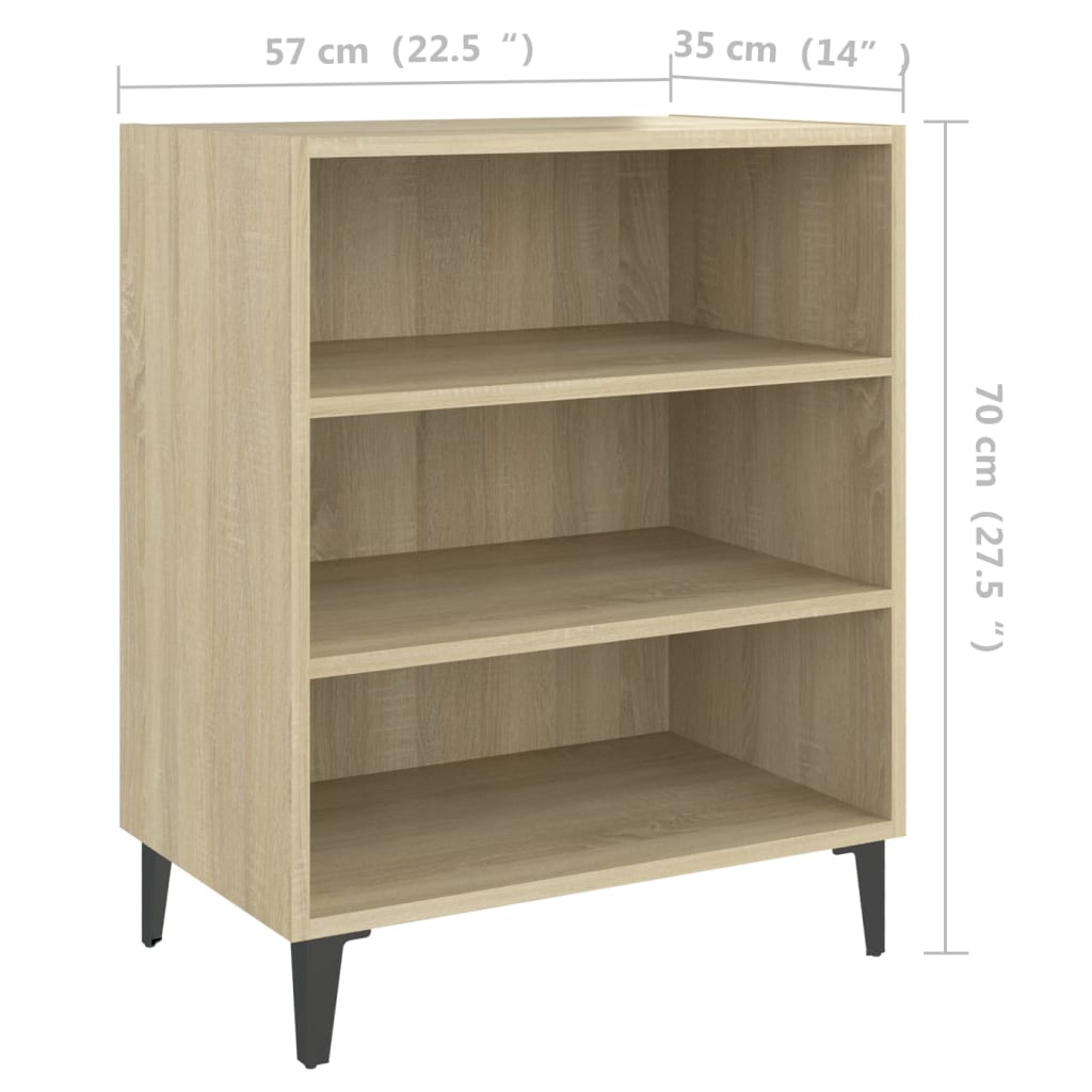 Komoda boja hrasta sonome 57 x 35 x 70 cm od konstruiranog drva