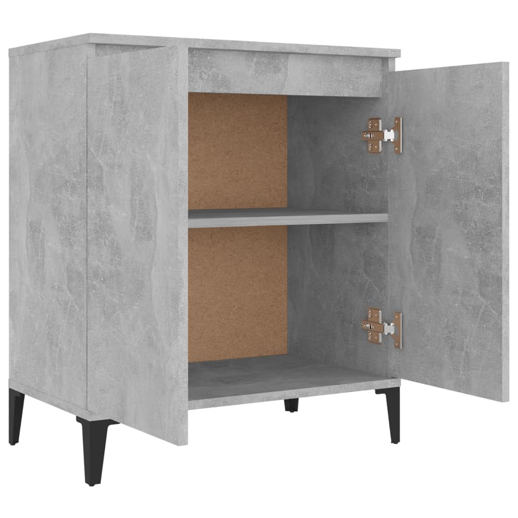 Komoda siva boja betona 60x35x70 cm od konstruiranog drva