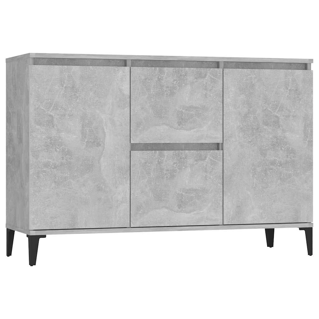 Komoda siva boja betona 102 x 35 x 70 cm od konstruiranog drva