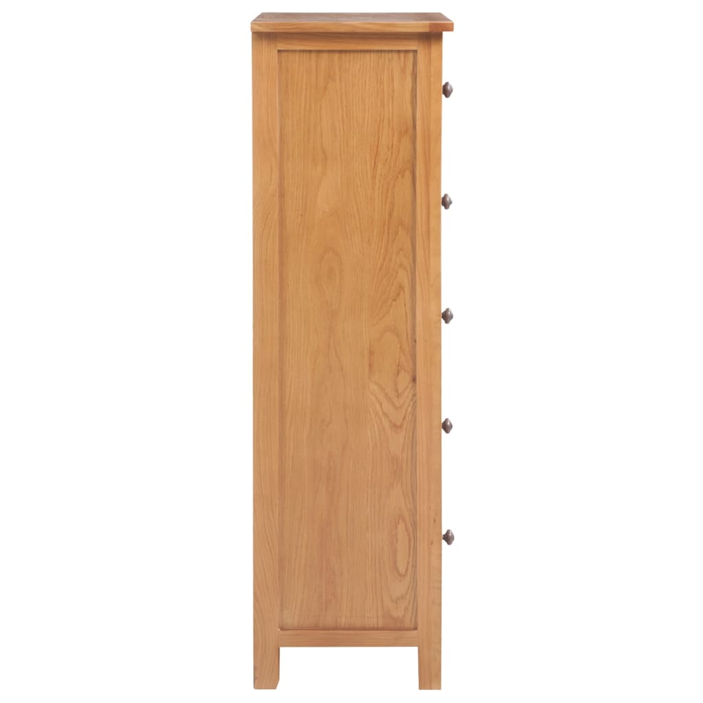Visoki ladičar 45 x 32 x 110 cm od masivne hrastovine