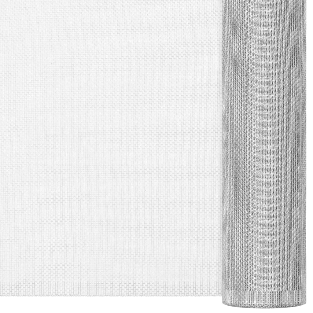 Mrežasti zaslon od aluminija 60 x 2000 cm srebrni