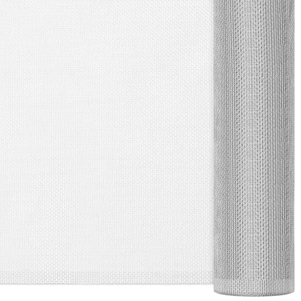 Mrežasti zaslon od aluminija 80 x 500 cm srebrni