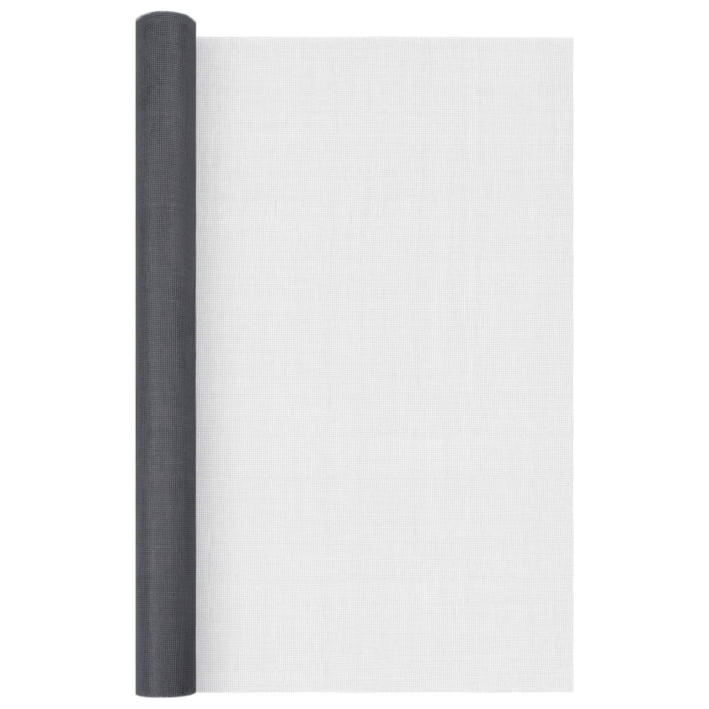 Mrežasti zaslon od stakloplastike 80 x 500 cm sivi