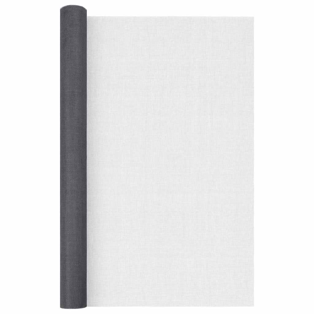 Mrežasti zaslon od stakloplastike 80 x 1000 cm sivi