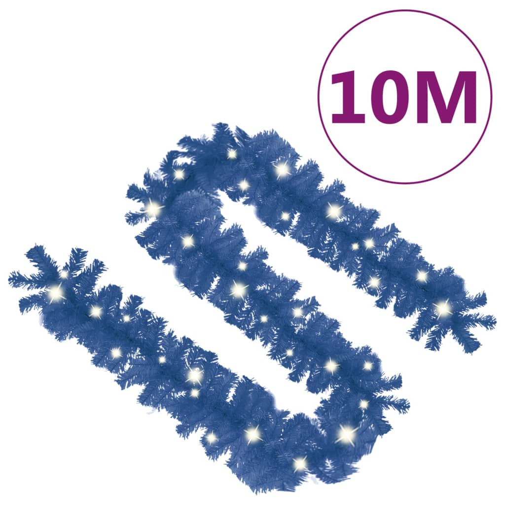 Božićna girlanda s LED svjetlima 10 m plava
