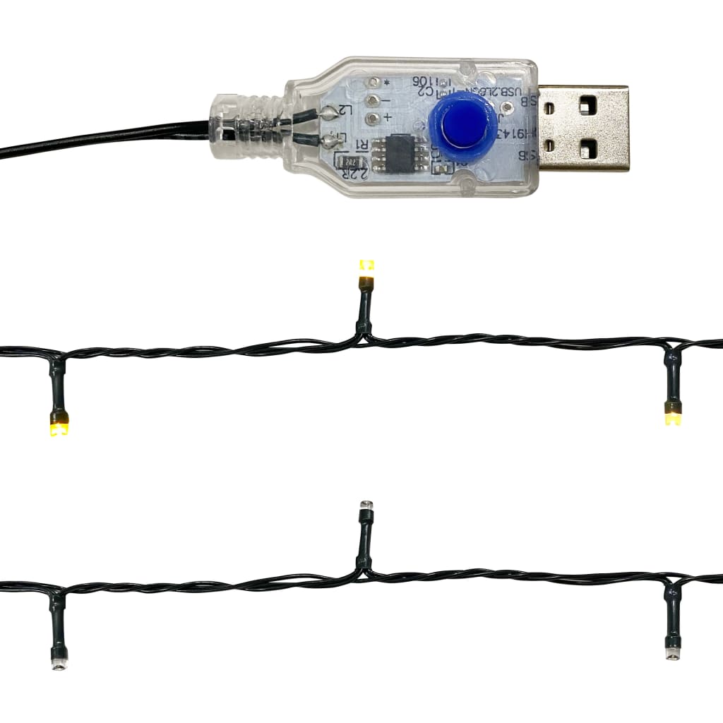 Božićna girlanda s LED svjetlima 20 m plava