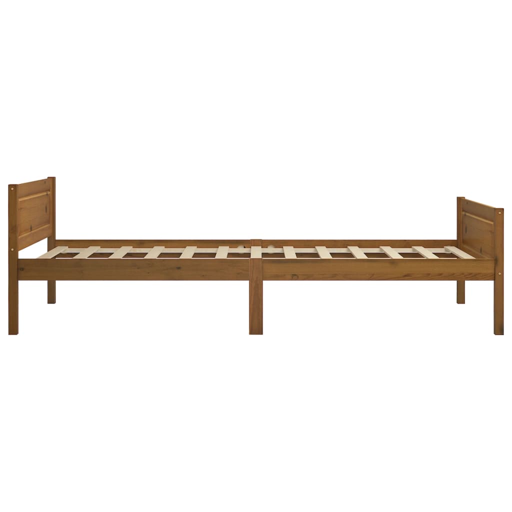 Okvir za krevet od masivne borovine boja meda 100 x 200 cm