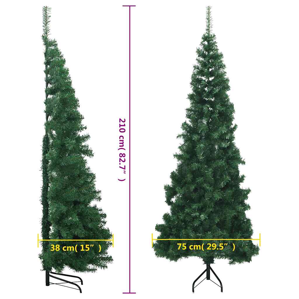 Kutno umjetno božićno drvce zeleno 210 cm PVC