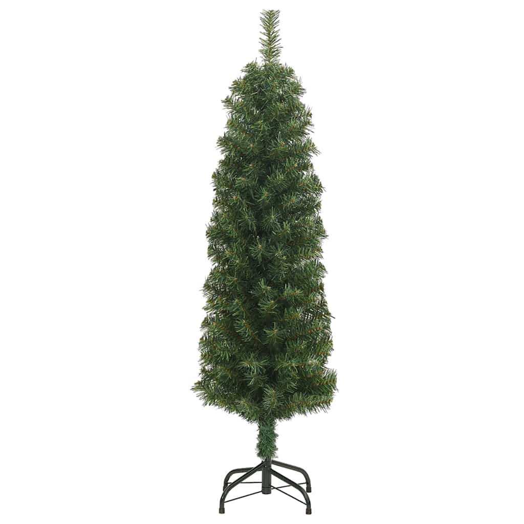 Tanko umjetno božićno drvce sa stalkom zeleno 120 cm PVC