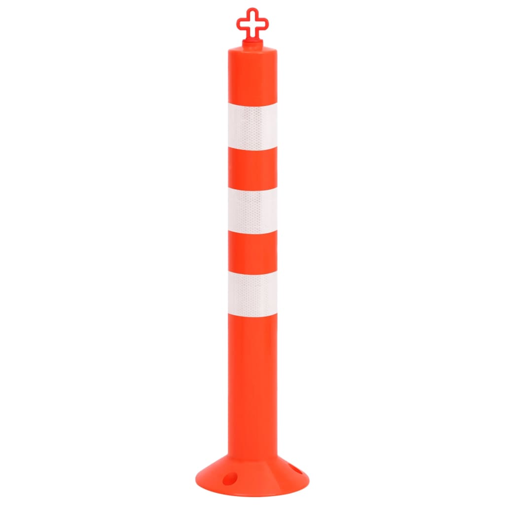 Stupovi za kontrolu prometa s lancem 10 kom 75 cm PE