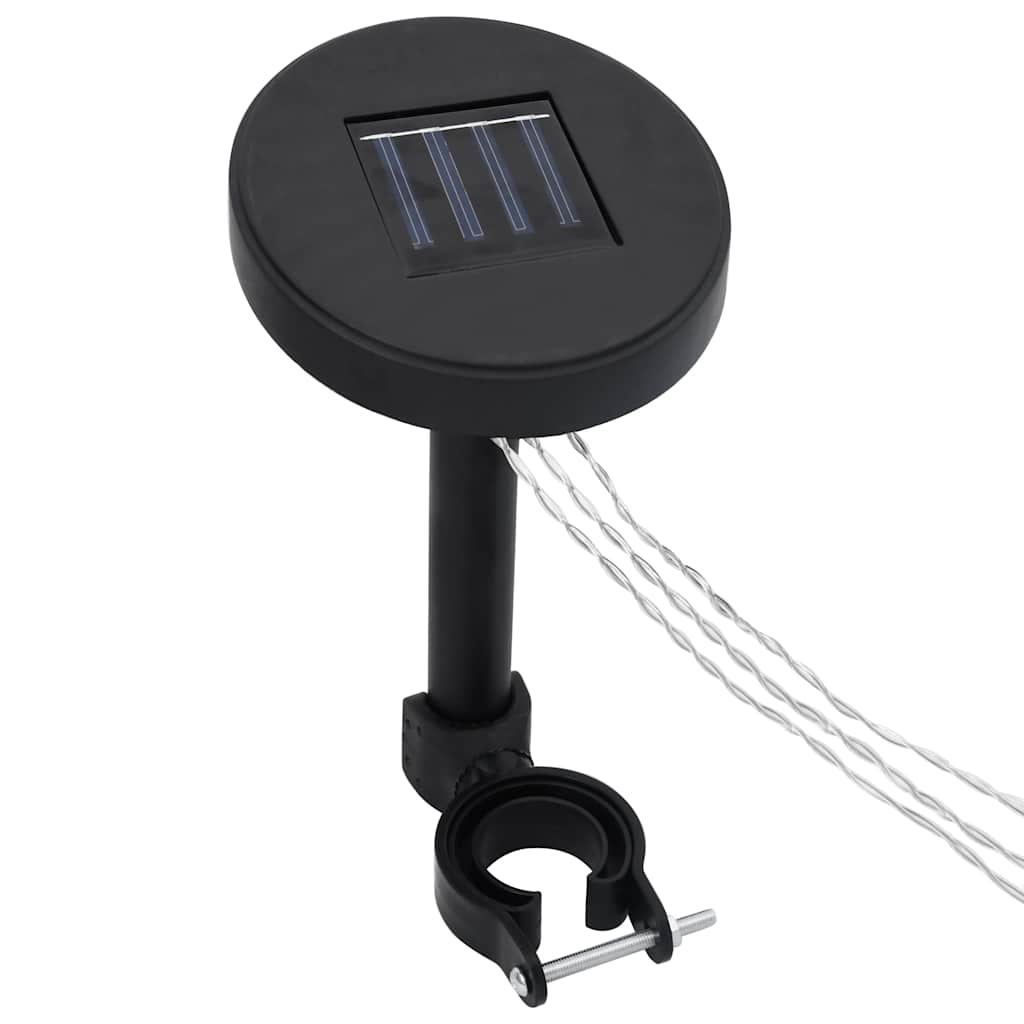 Sjenica sa zastorima i LED svjetlima 4 x 3 m krem bijela