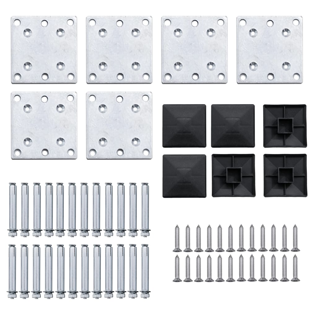 Set panela za ogradu WPC 872 x 146 cm smeđi