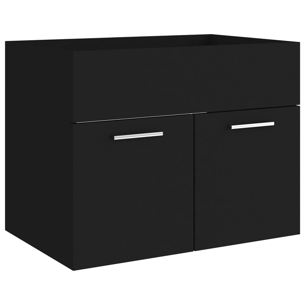 Set kupaonskog namještaja od iverice crni