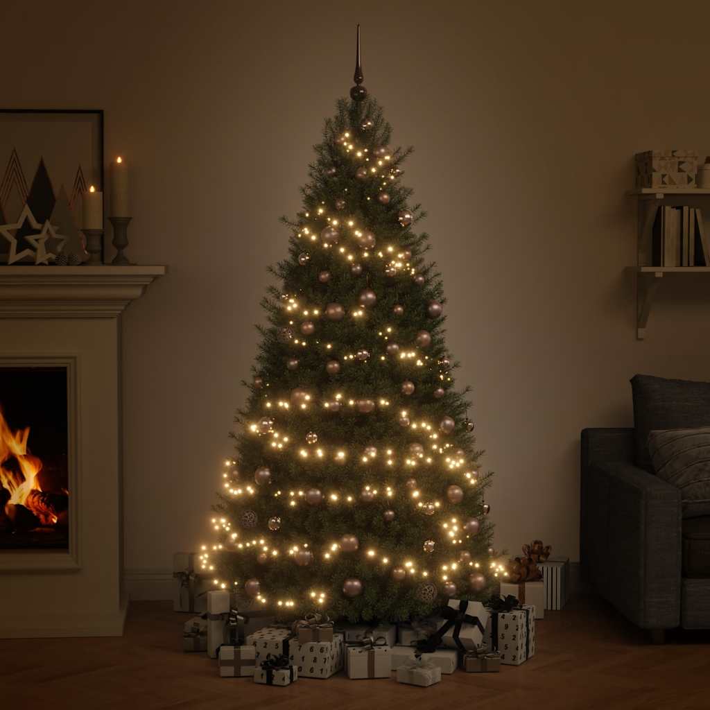 60-dijelni set božićnih kuglica s vrhom 150 LED ružičasto zlato